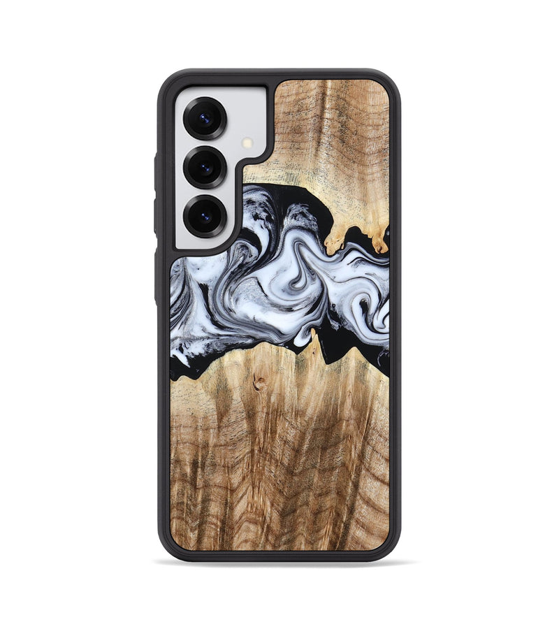 Galaxy S25 Wood Phone Case - Lorenzo (Black & White, 784455)