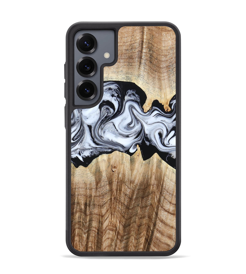 Galaxy S25 Plus Wood Phone Case - Lorenzo (Black & White, 784455)
