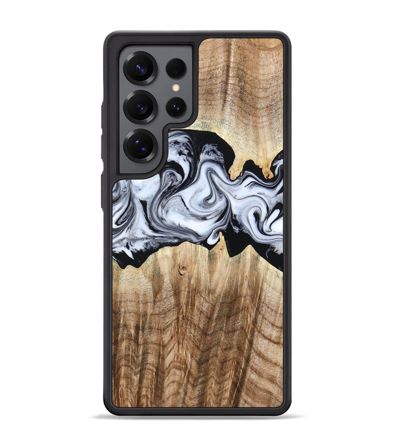 Galaxy S25 Ultra Wood Phone Case - Lorenzo (Black & White, 784455)