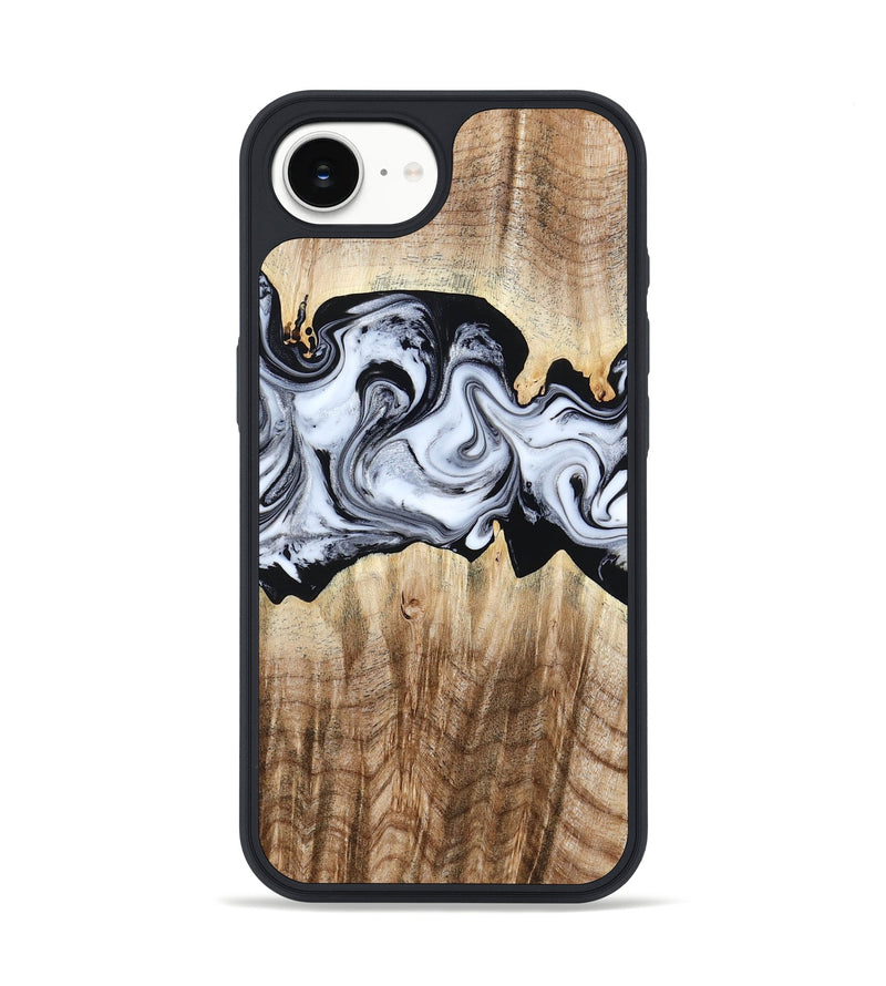 iPhone 16e Wood Phone Case - Lorenzo (Black & White, 784455)
