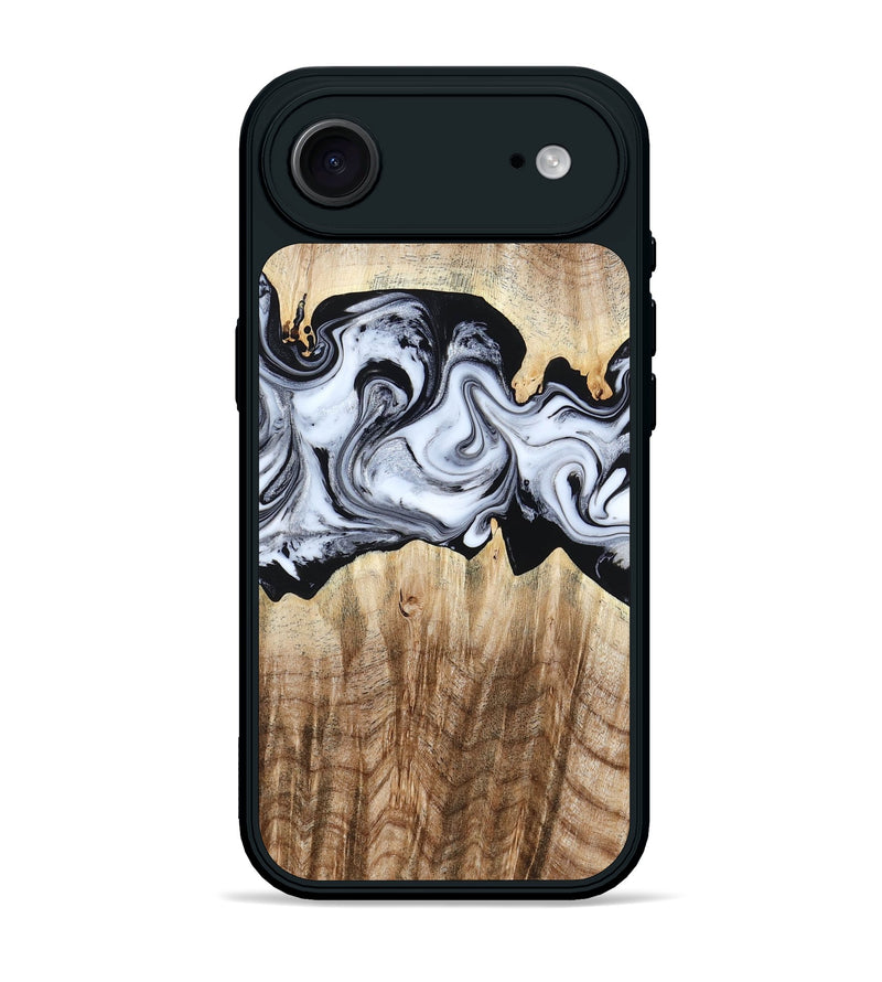 iPhone 17 Air Wood Phone Case - Lorenzo (Black & White, 784455)
