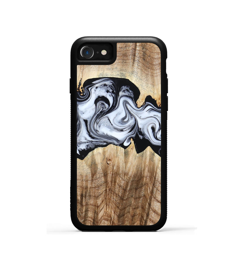 iPhone SE Wood Phone Case - Lorenzo (Black & White, 784455)