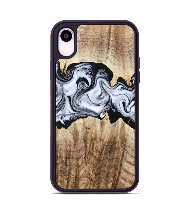iPhone Xr Wood Phone Case - Lorenzo (Black & White, 784455)