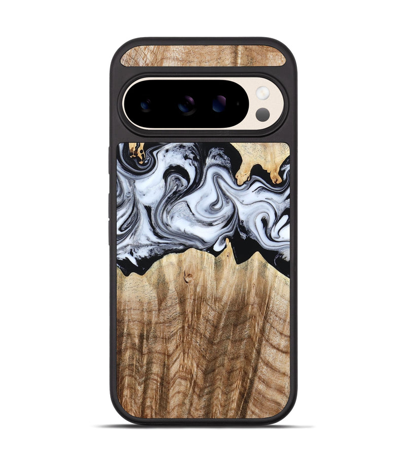 Pixel 10 Wood Phone Case - Lorenzo (Black & White, 784455)