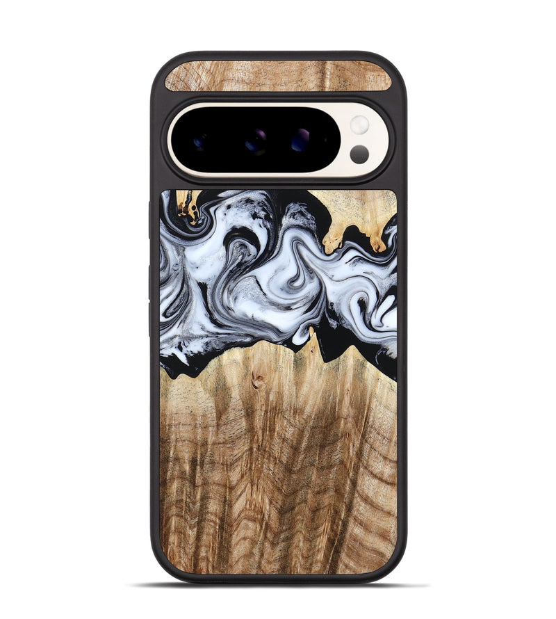 Pixel 9 Pro Wood Phone Case - Lorenzo (Black & White, 784455)