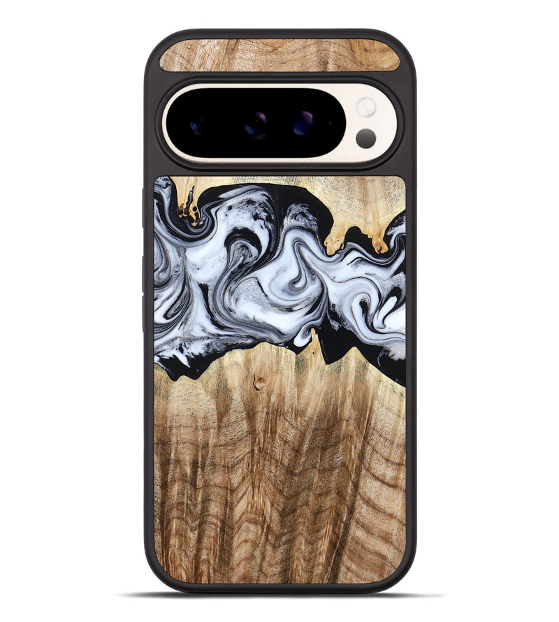 Pixel 9 Pro XL Wood Phone Case - Lorenzo (Black & White, 784455)