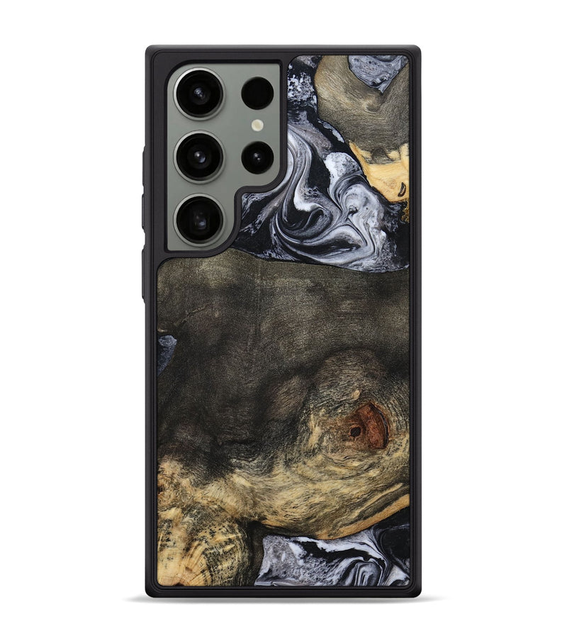 Galaxy S24 Ultra Wood Phone Case - Lew (Black & White, 784458)