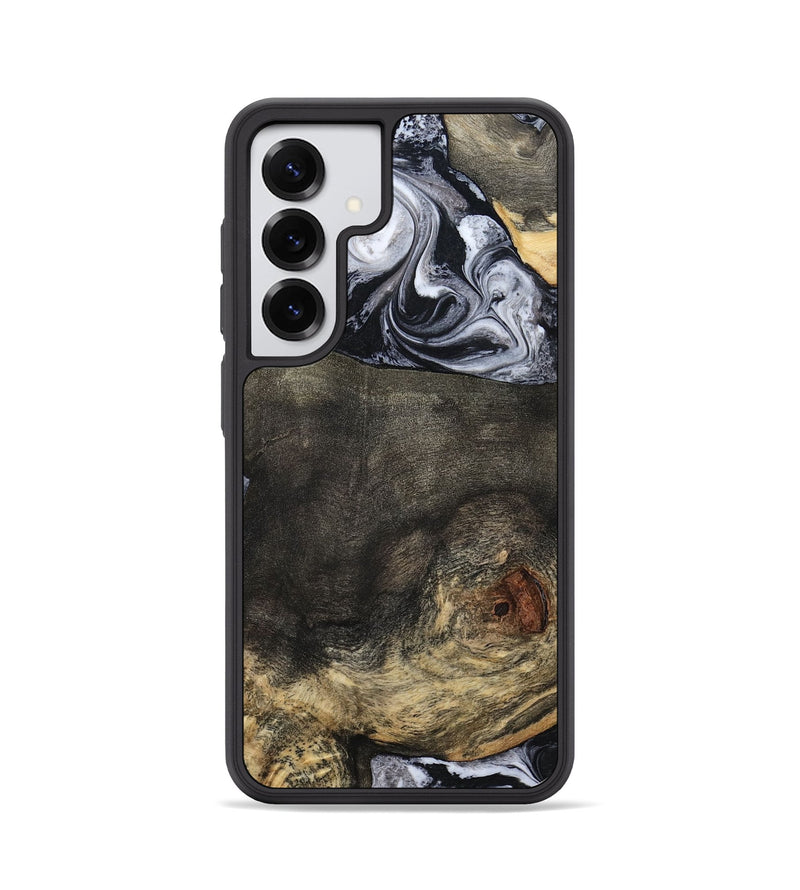 Galaxy S25 Wood Phone Case - Lew (Black & White, 784458)