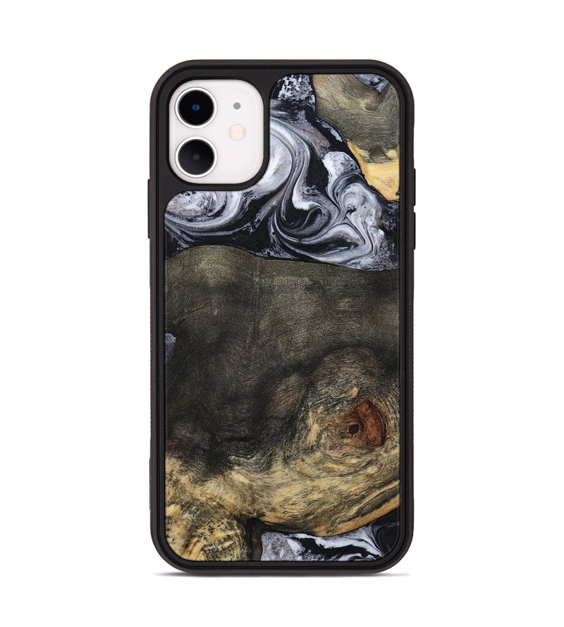 iPhone 11 Wood Phone Case - Lew (Black & White, 784458)