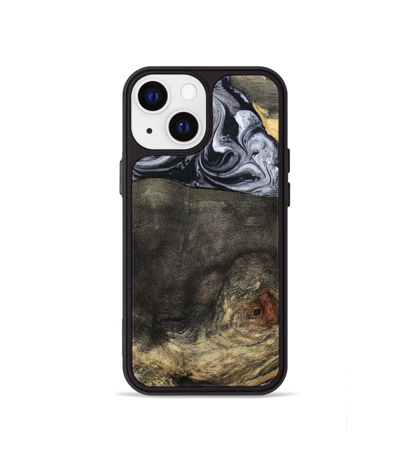 iPhone 13 mini Wood Phone Case - Lew (Black & White, 784458)