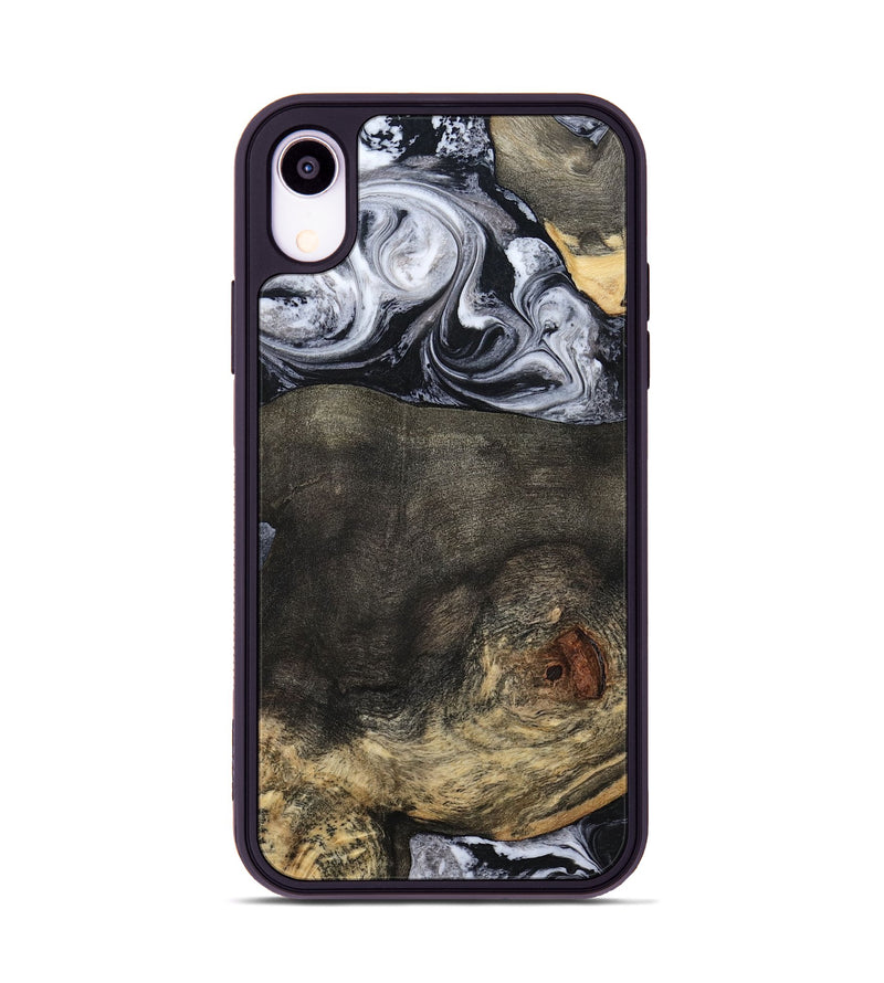 iPhone Xr Wood Phone Case - Lew (Black & White, 784458)