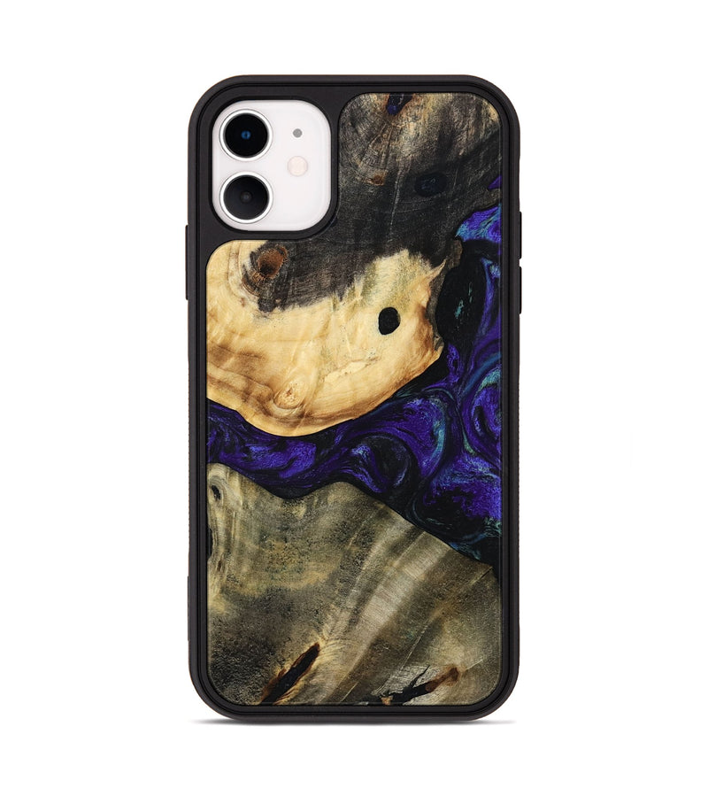 iPhone 11 Wood Phone Case - Tessie (Purple, 784543)