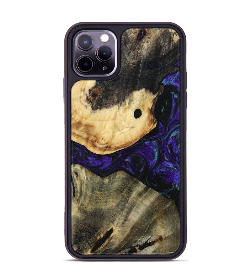 iPhone 11 Pro Max Wood Phone Case - Tessie (Purple, 784543)