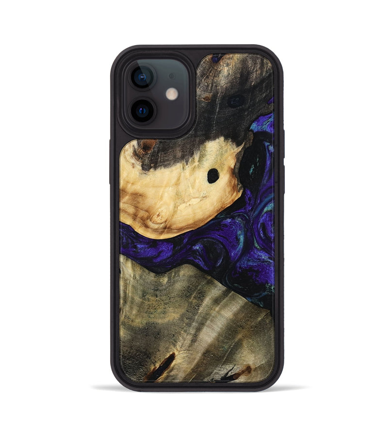 iPhone 12 Wood Phone Case - Tessie (Purple, 784543)