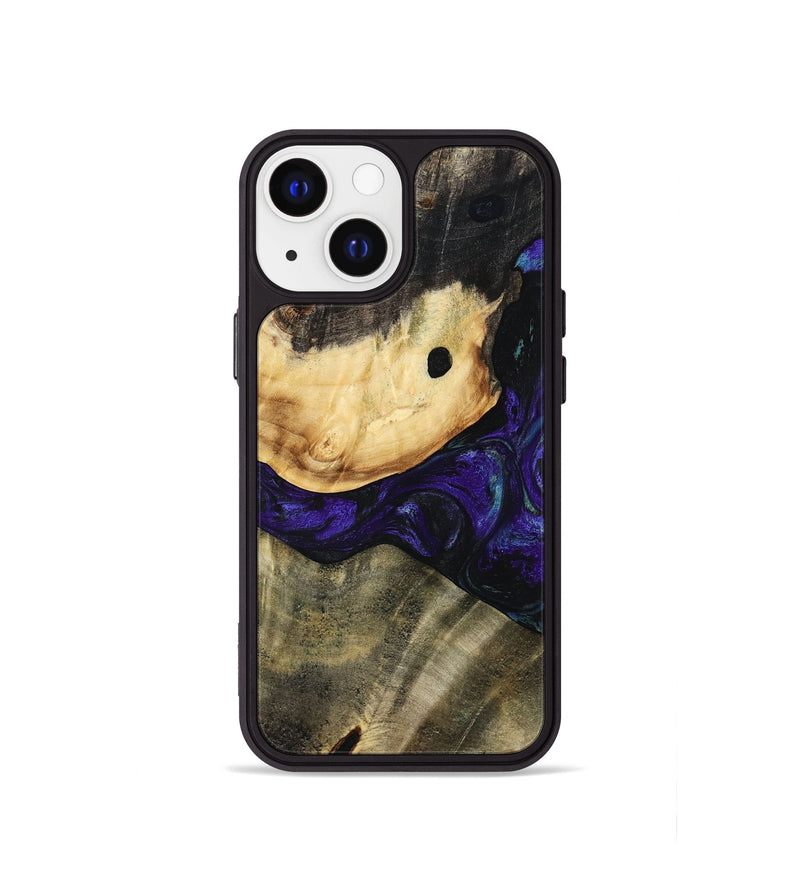 iPhone 13 mini Wood Phone Case - Tessie (Purple, 784543)