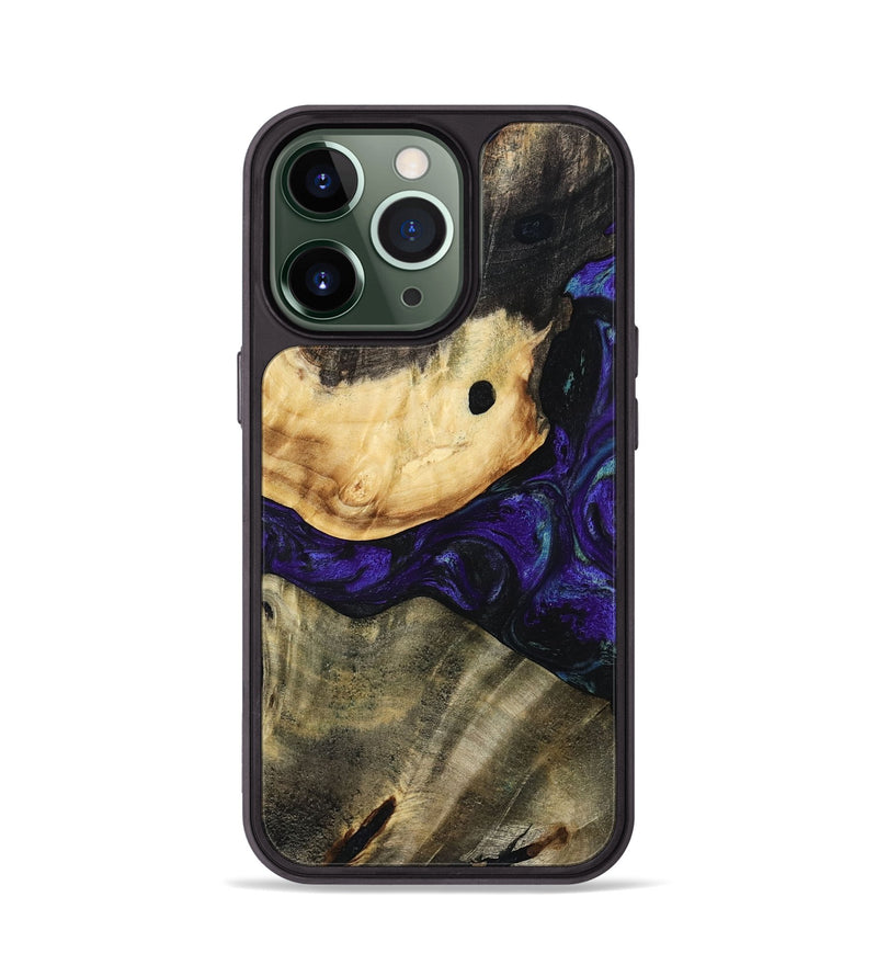 iPhone 13 Pro Wood Phone Case - Tessie (Purple, 784543)