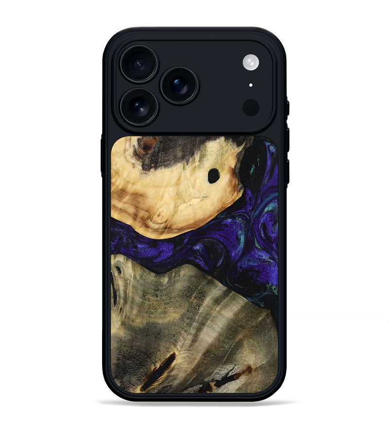 iPhone 17 Pro Max Wood Phone Case - Tessie (Purple, 784543)