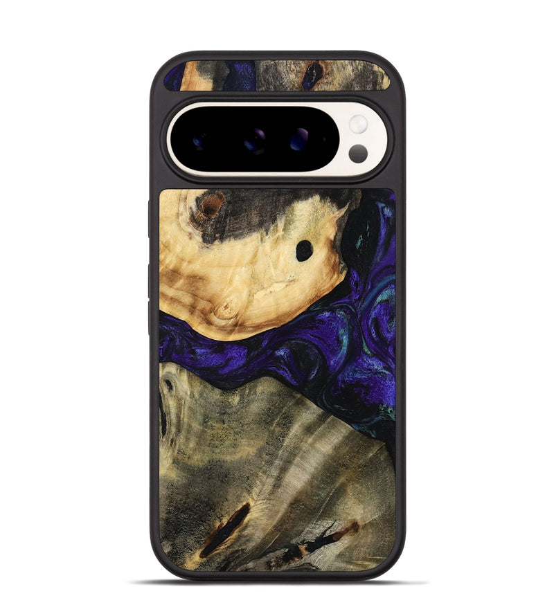 Pixel 9 Wood Phone Case - Tessie (Purple, 784543)
