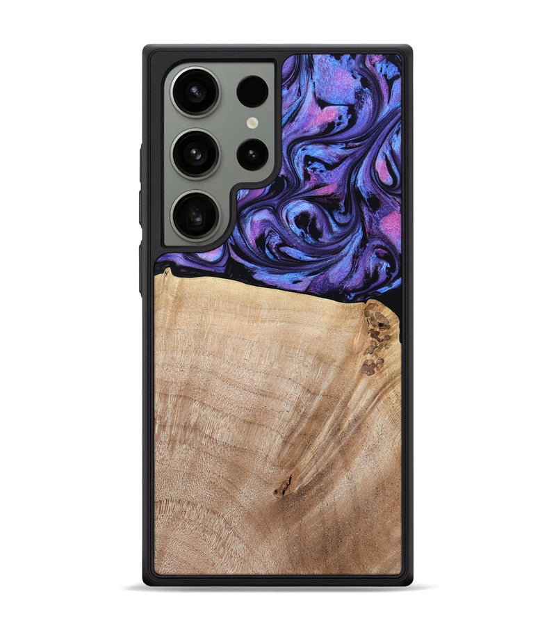 Galaxy S24 Ultra Wood Phone Case - Omar (Purple, 784544)