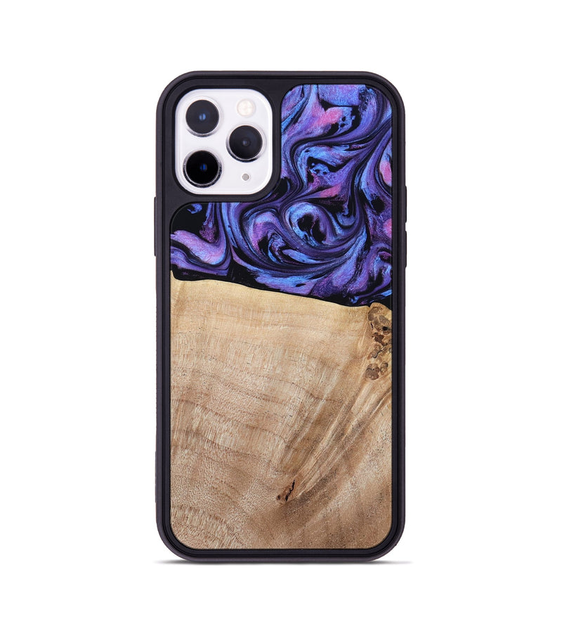 iPhone 11 Pro Wood Phone Case - Omar (Purple, 784544)