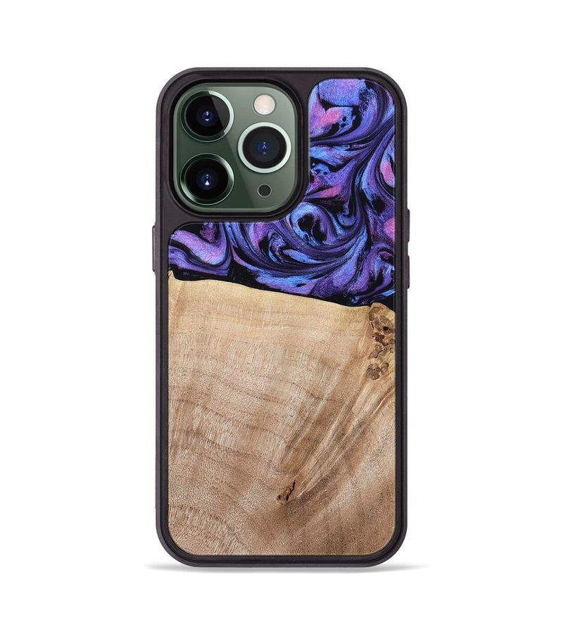 iPhone 13 Pro Wood Phone Case - Omar (Purple, 784544)