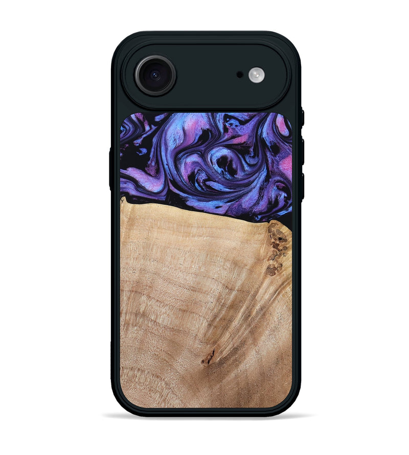 iPhone 17 Air Wood Phone Case - Omar (Purple, 784544)