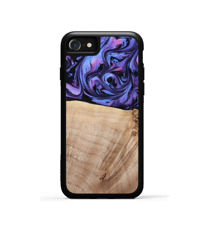 iPhone SE Wood Phone Case - Omar (Purple, 784544)