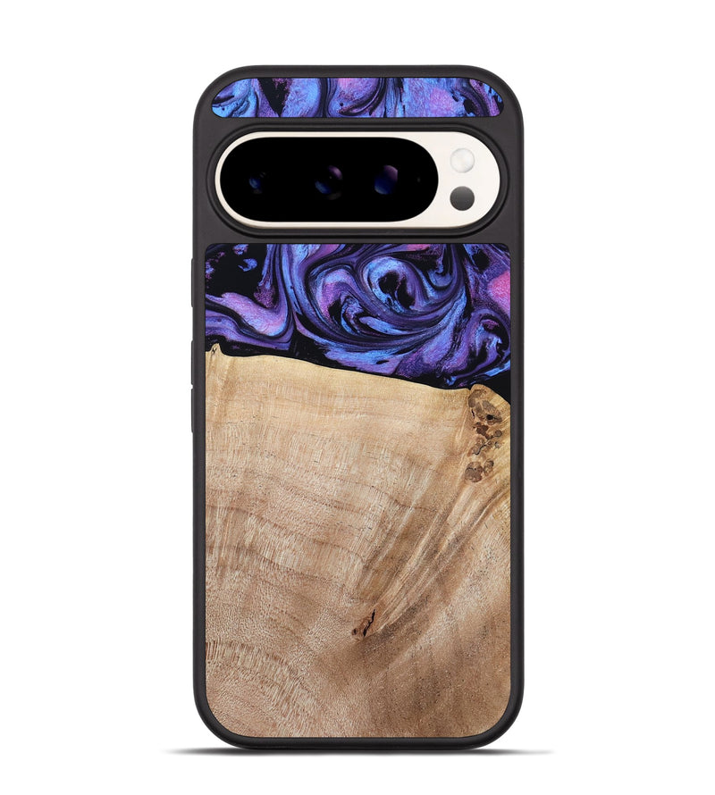 Pixel 9 Wood Phone Case - Omar (Purple, 784544)