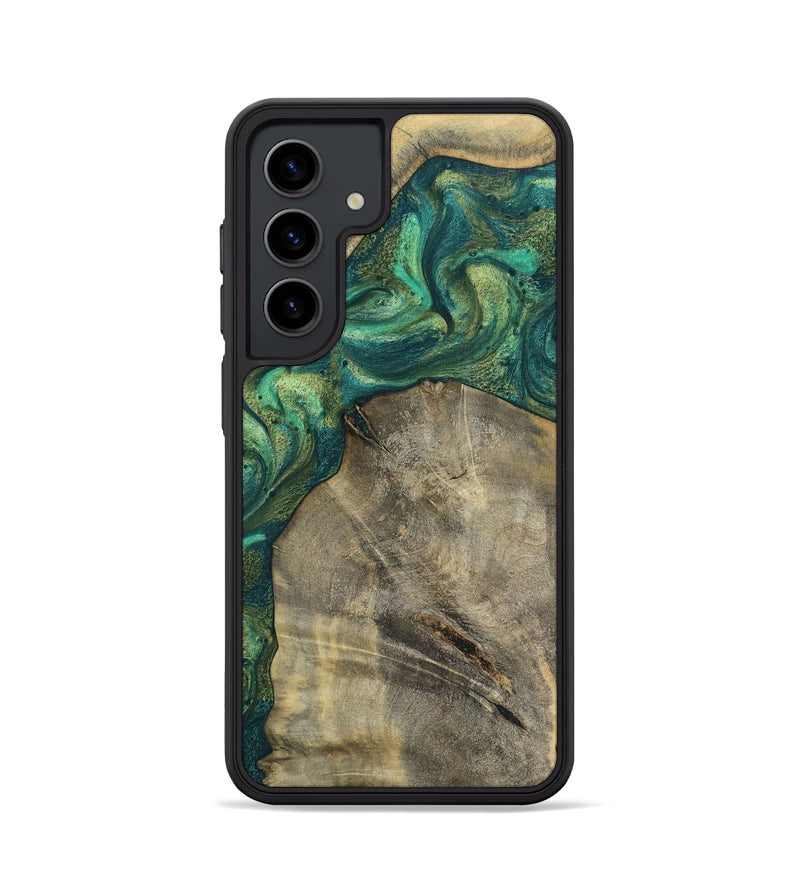 Galaxy S24 Wood Phone Case - Hakeem (Green, 784583)