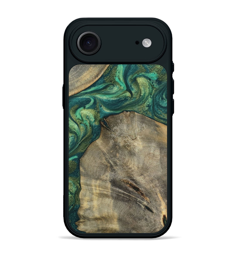 iPhone 17 Air Wood Phone Case - Hakeem (Green, 784583)