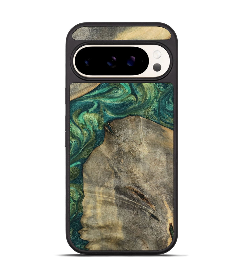 Pixel 9 Wood Phone Case - Hakeem (Green, 784583)