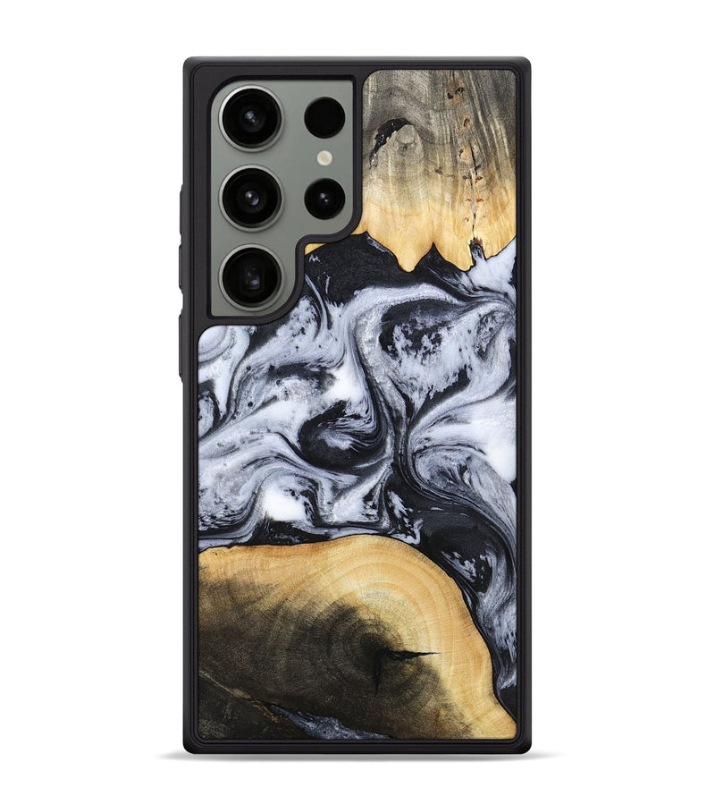 Galaxy S24 Ultra Wood Phone Case - Aja (Black & White, 784591)