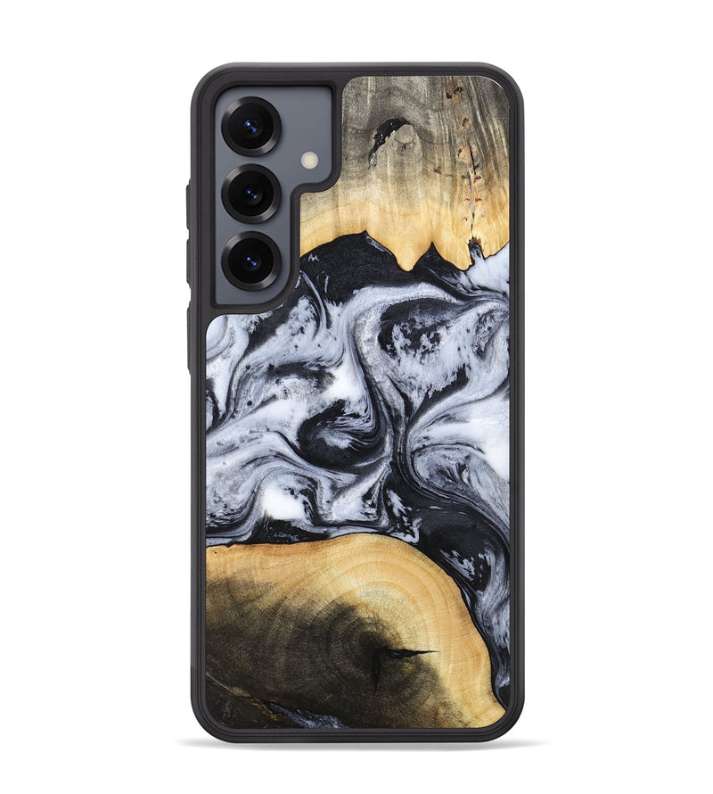 Galaxy S25 Plus Wood Phone Case - Aja (Black & White, 784591)