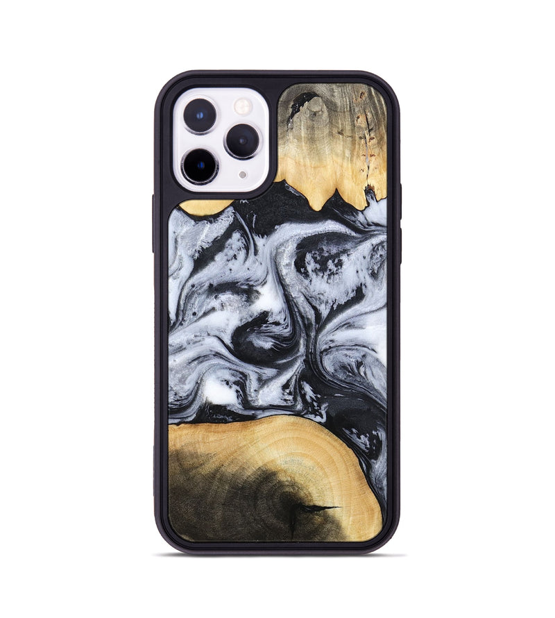 iPhone 11 Pro Wood Phone Case - Aja (Black & White, 784591)