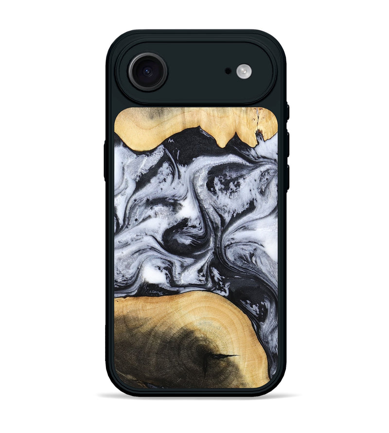iPhone 17 Air Wood Phone Case - Aja (Black & White, 784591)