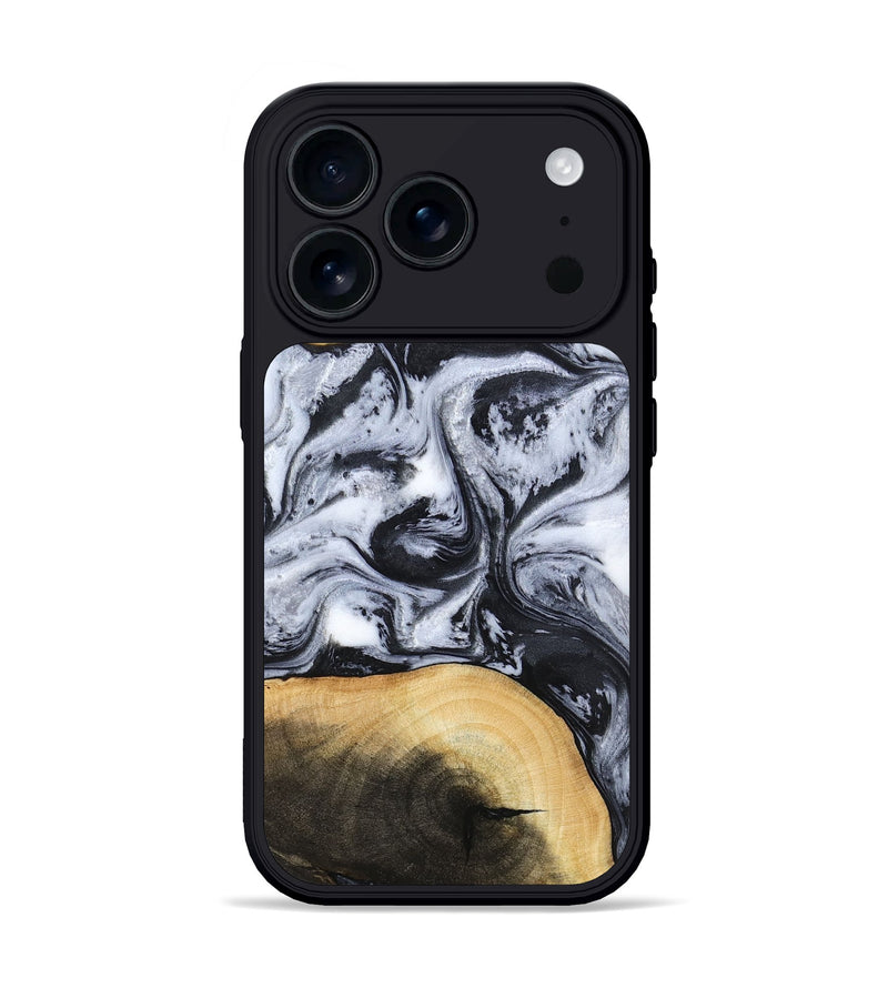 iPhone 17 Pro Wood Phone Case - Aja (Black & White, 784591)