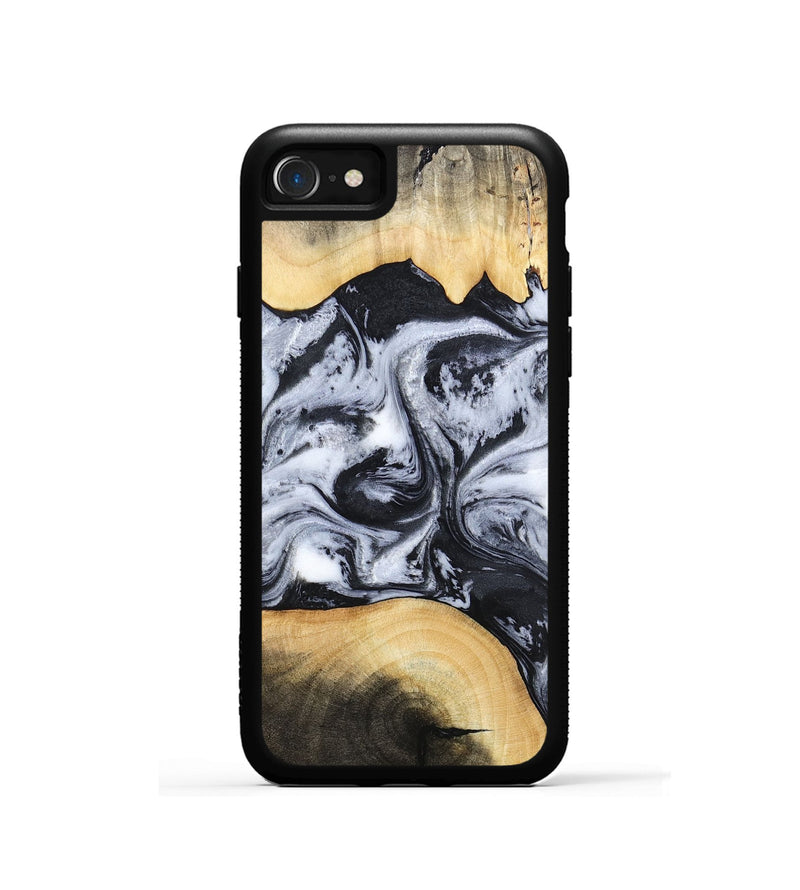 iPhone SE Wood Phone Case - Aja (Black & White, 784591)