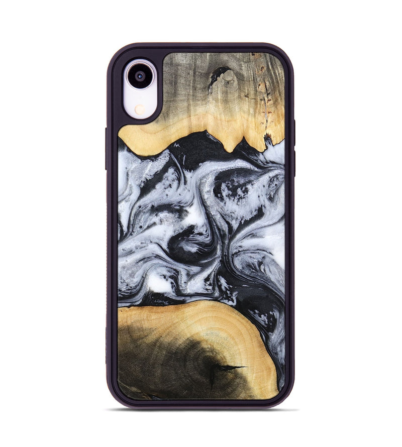 iPhone Xr Wood Phone Case - Aja (Black & White, 784591)