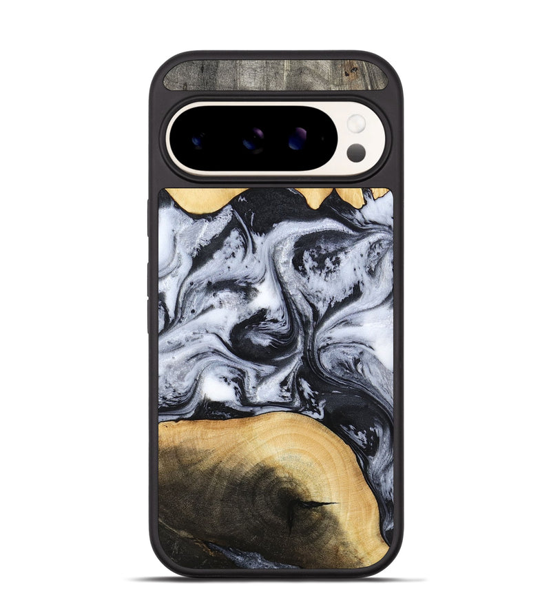 Pixel 9 Pro Wood Phone Case - Aja (Black & White, 784591)