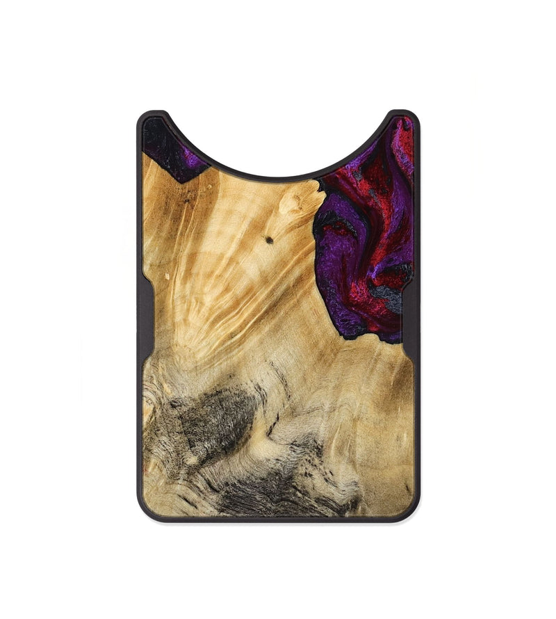 Alloy Wood Wallet - Vickie (Red, 784878)