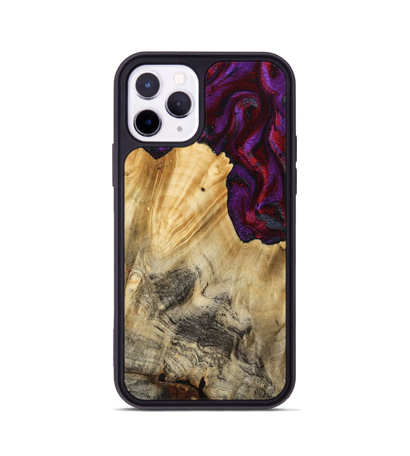 iPhone 11 Pro Wood Phone Case - Vickie (Red, 784878)