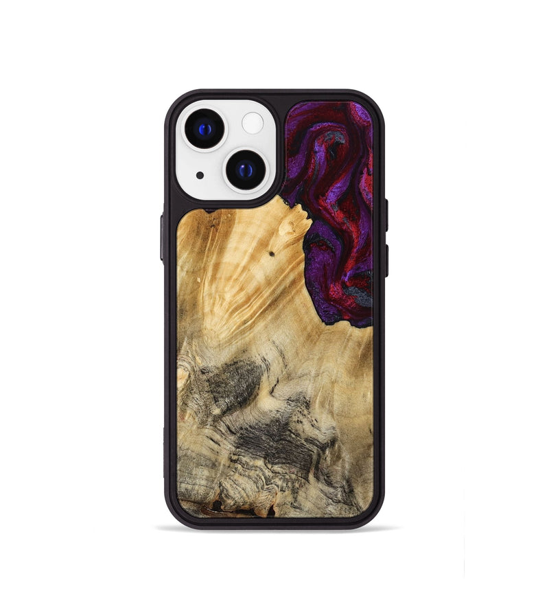 iPhone 13 mini Wood Phone Case - Vickie (Red, 784878)