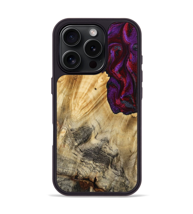 iPhone 16 Pro Wood Phone Case - Vickie (Red, 784878)