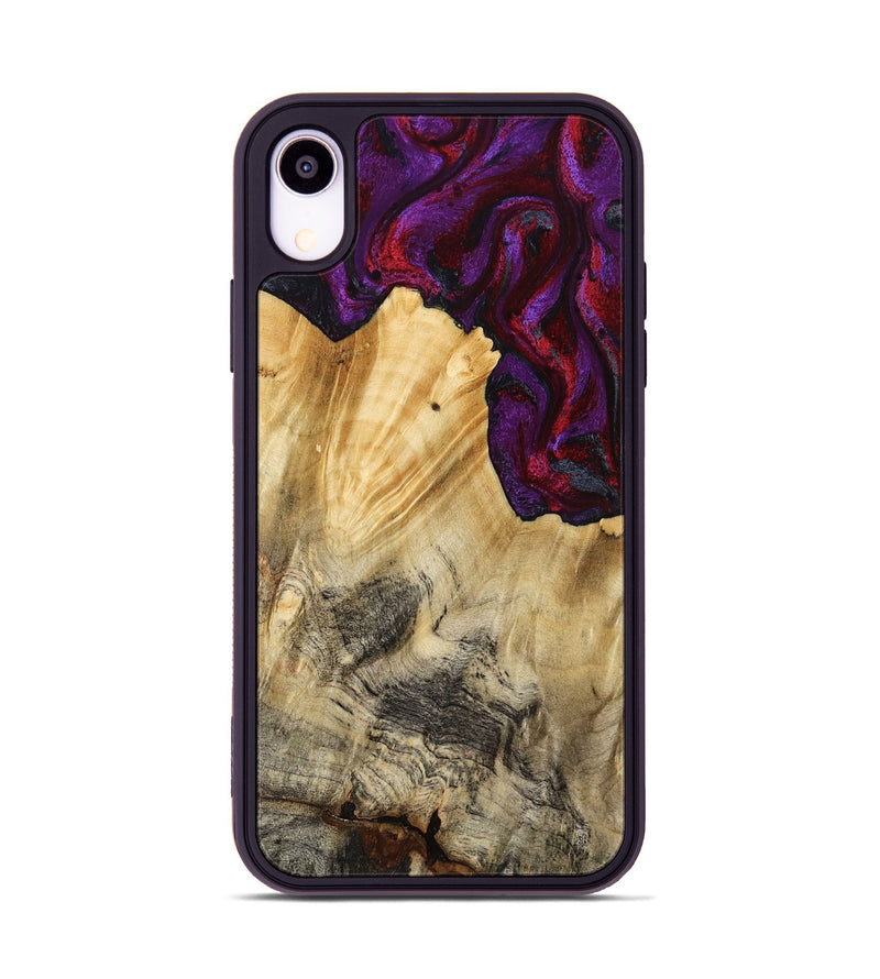 iPhone Xr Wood Phone Case - Vickie (Red, 784878)