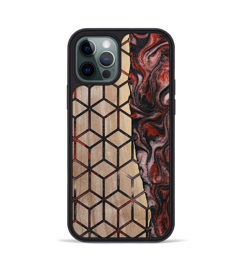 iPhone 12 Pro Wood Phone Case - Cari (Pattern, 784881)