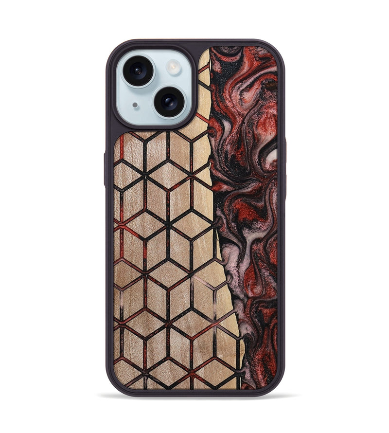 iPhone 15 Wood Phone Case - Cari (Pattern, 784881)