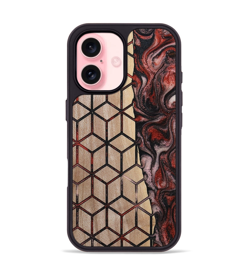 iPhone 16 Wood Phone Case - Cari (Pattern, 784881)