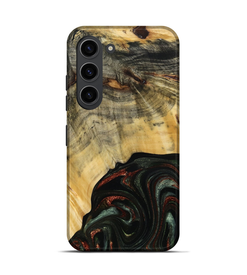 Galaxy S23 Wood Live Edge Phone Case - Nan (Green, 785102)