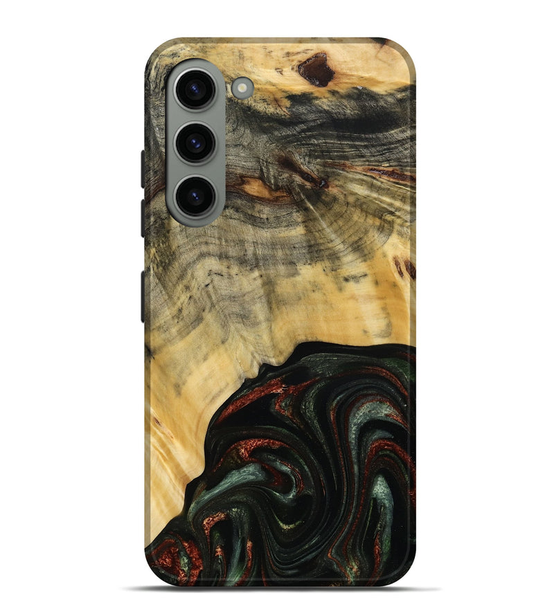 Galaxy S23 Plus Wood Live Edge Phone Case - Nan (Green, 785102)