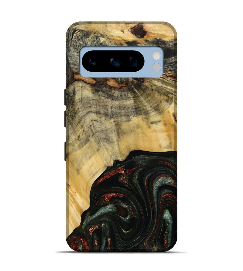 Pixel 8 Pro Wood Live Edge Phone Case - Nan (Green, 785102)